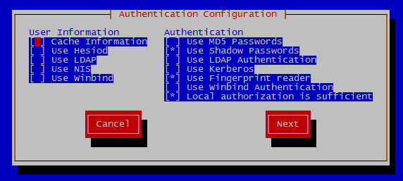 authconfig-tui